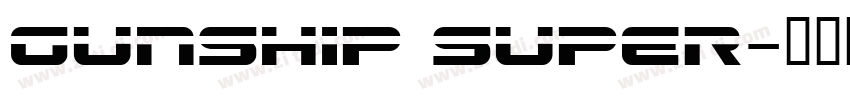 Gunship Super字体转换
